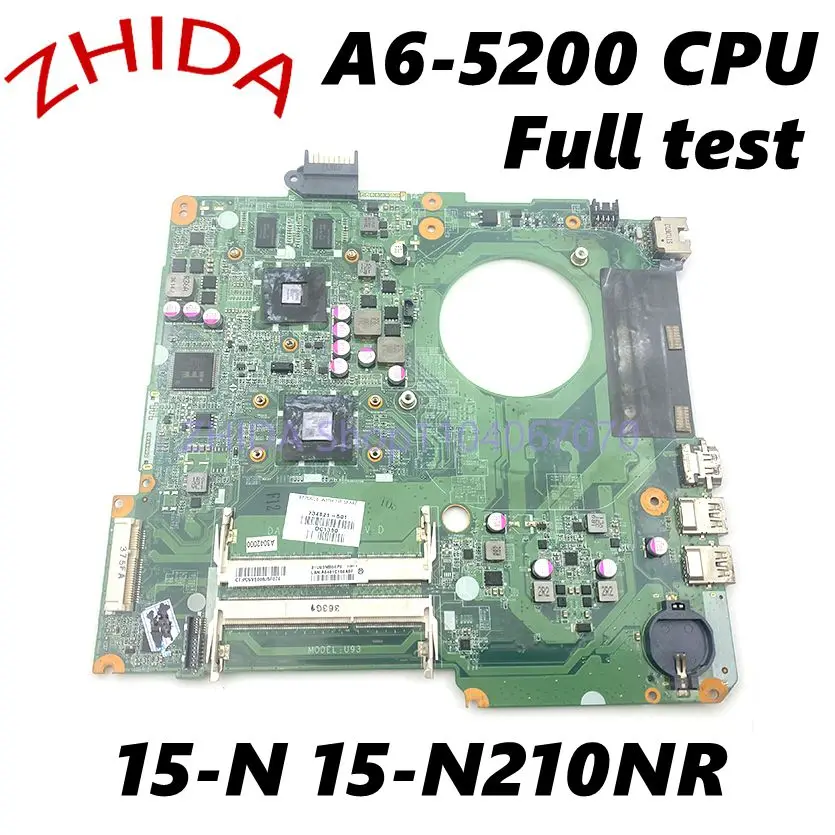 

For HP Pavilion 15-N 15-N210NR Laptop Motherboard A6-5200 CPU DDR3 HD8400 GPU mainboard 734821-001 734821-601 DA0U93MB6D0