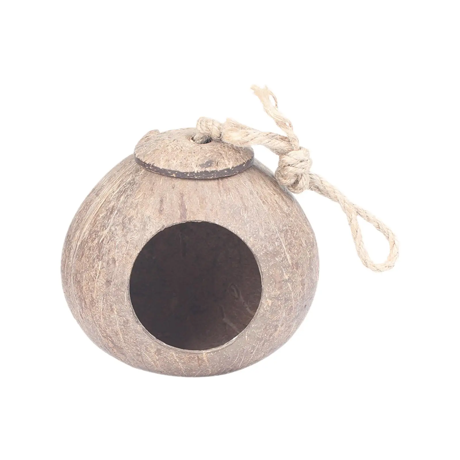 Nido colgante de concha para jardín – Refugio natural para pájaros - imagen 5