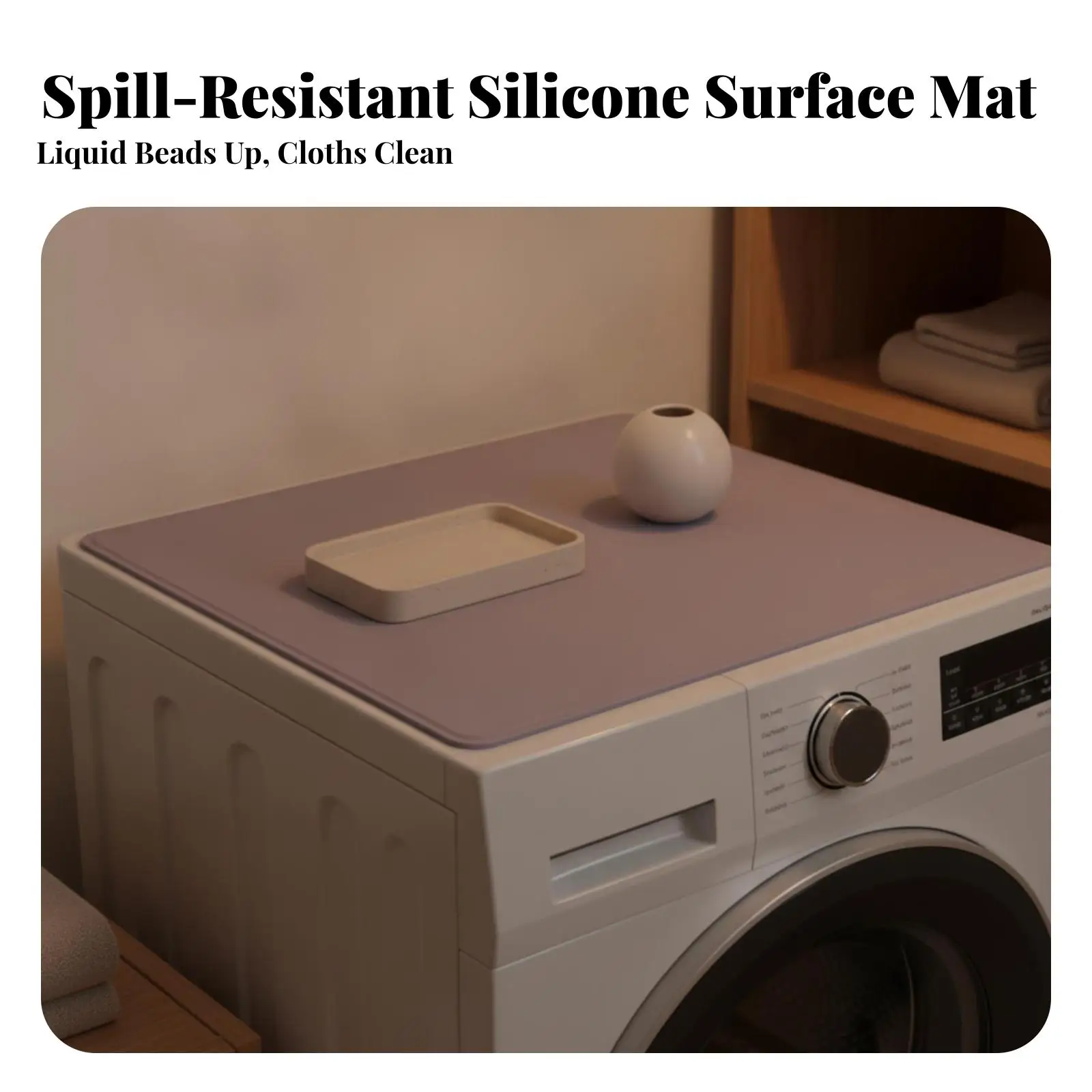 Top Mat Waterproof Washer Top Protector -Resistant for Craft Area, Home Workshop, Pet Feeding Space