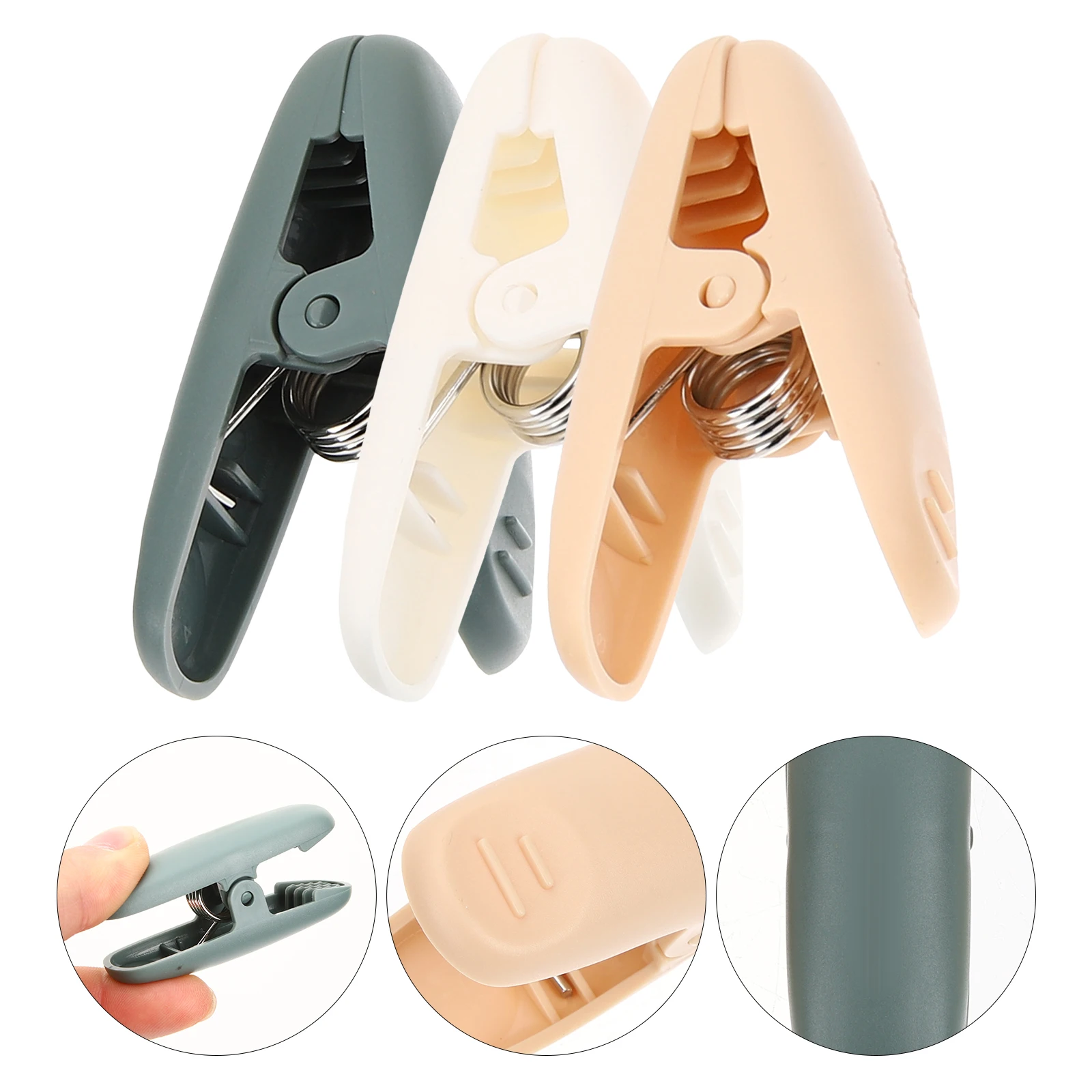 

15Pcs Clothes Clip Plastic Multipurpose Laundry Clothespins Hanging Clothes Pin Bulk Pack Plastic Clothespins Towel Clip