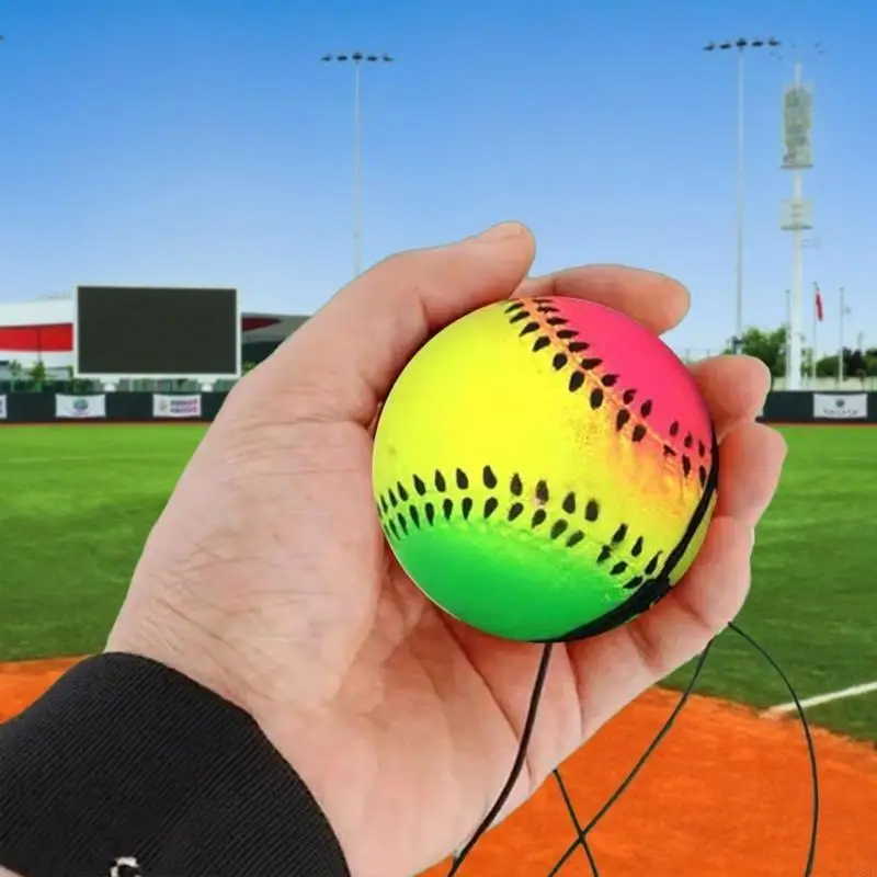 Elastic Hand Ball Colorful Handheld Fitness Ball Rebounds Bounce Ball Toy 
