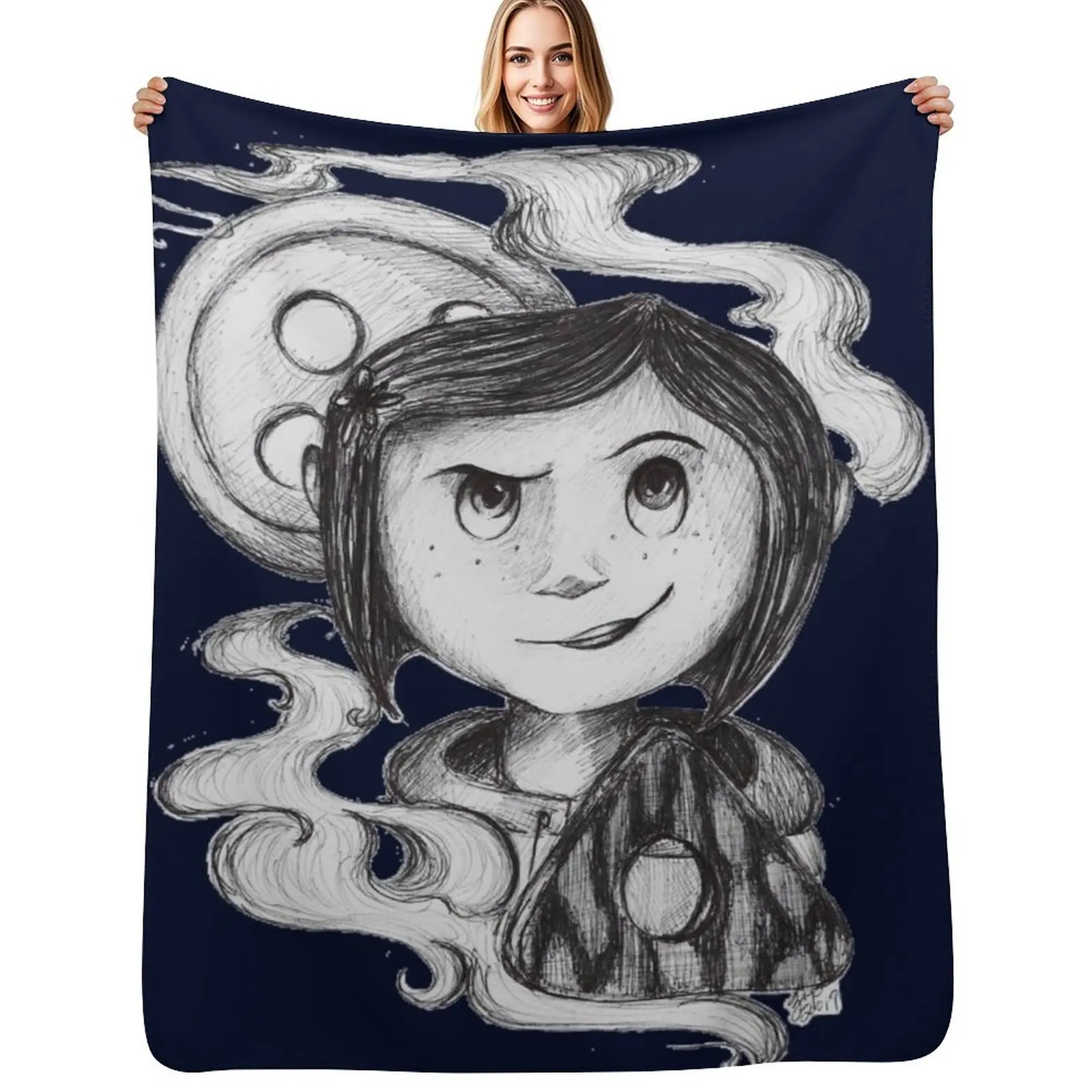 Clever Girl Throw Blanket Custom Giant Sofa Extra Large Throw Heavy Sofa Flannel Blankets