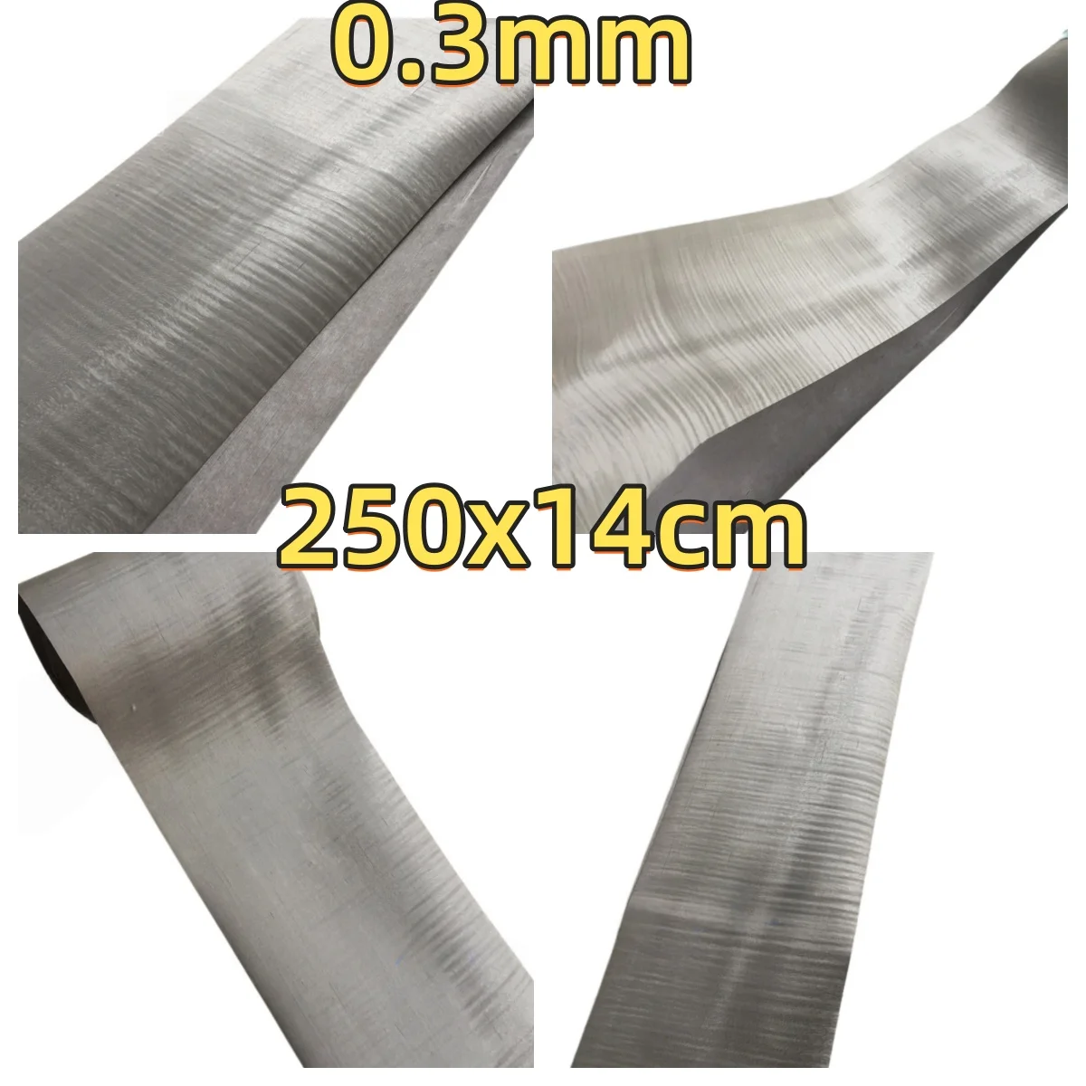 Light Gray Dyed Figured Maple Veneer, 0.3mm, 250x14cm, For Watch Box Veneering & Inlay Craft.(Backing Non-woven Fabric)