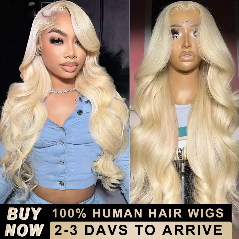 13x6 HD Прозрачный Блондин 613 HD Парики Фронта Шнурка Человеческие Волосы 30 36 40 дюймов 13x4 250 Плотность Объемная Волна Парик Фронта Шнурка Человеческих Волос