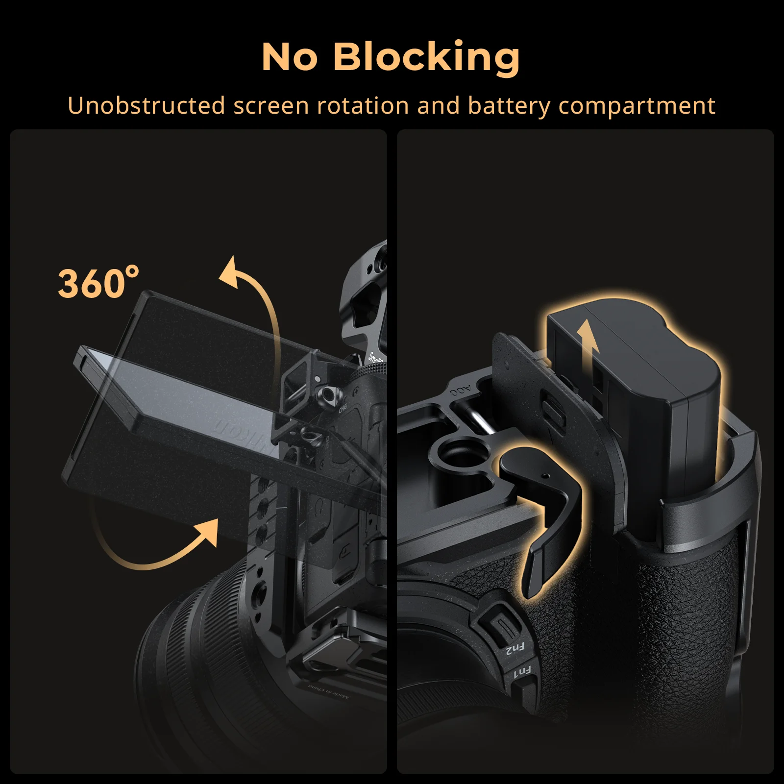 SmallRig Z 6III Camera Cage for Nikon Z 6III with Arca-Swiss Quick Release Plate for Tripods for DJI RS 3 Pro/RS 4 Pro Gimbals