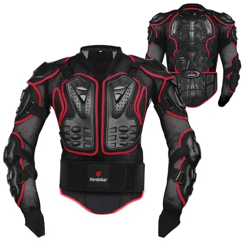 Куртка мотоциклетная HEROBIKER Мужская, полноразмерная защита для мотокросса, гонок