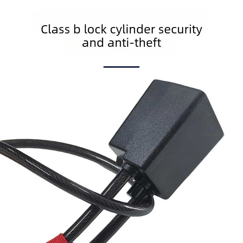 New! Car For Steering Wheel Lock Reinforced Cable Lock in Red Blue Yellow Black Four Colors Automotive Security Deterrent