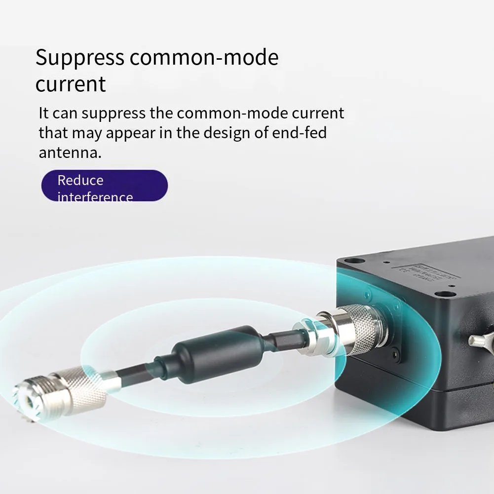 

Radio Wave Stabilizer ARWS 1300MHz for HF Radio Station with Black Heat Shrink Tubing for Coaxial Cable Protection