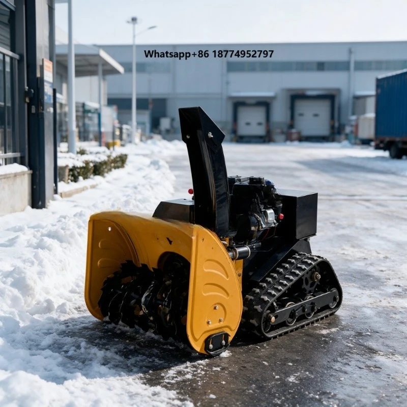 Cordless Electric Remote Control Snow Thrower Battery Powered Portable Lightweight Snow Blower Snow Removal Machine for Home