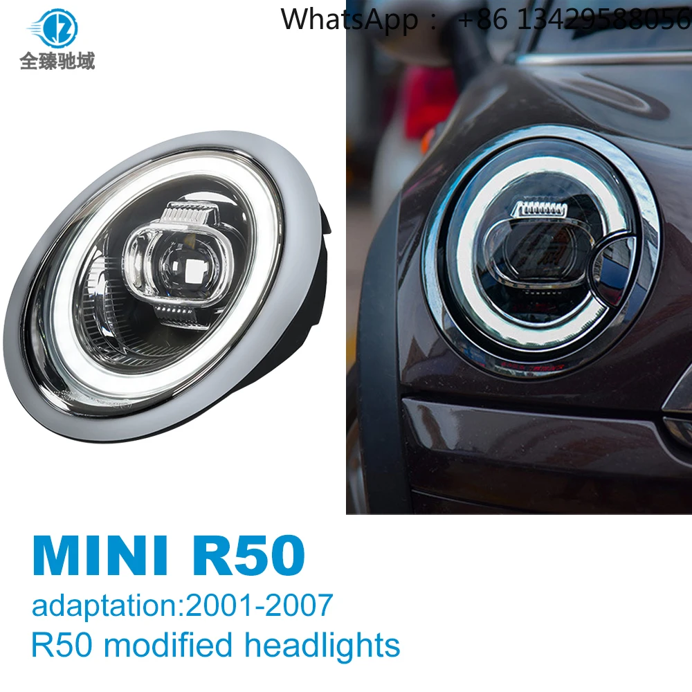 

For 01-07 for MINI/R50/R52/R53 Car LED Headlight Assembly DRL+Sequential Turn Signal+High Beam+Low Beam 12V New 6000K