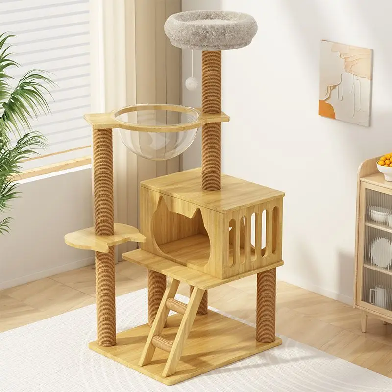 

climbing frame double space capsule cat litter summer litter turntable toy scratching board grinding claws