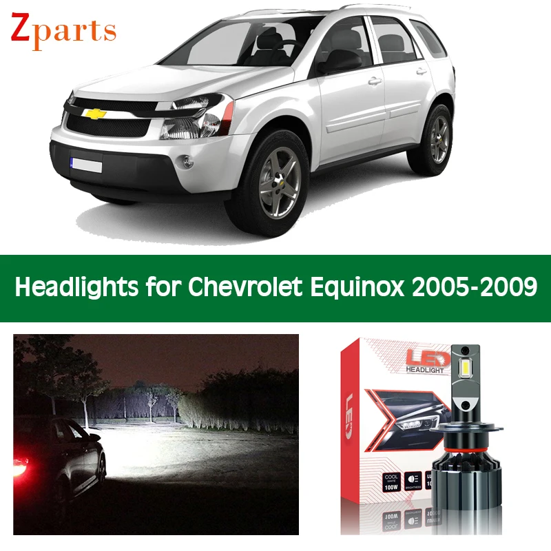 

Автомобильные светодиодные лампы для Chevrolet Equinox 2005 2006 2007 2008 2009 светодиодный фар фары Высокая Низкая дальнего света с can-bus 12V авто аксессуары ...