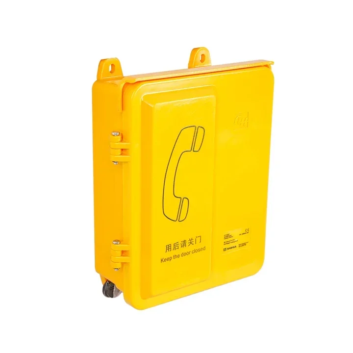 Ip65 نظام اتصال داخلي رقمي خارجي مقاوم للماء Voip Sip هاتف صناعي للطوارئ مع مكبر صوت للسكك الحديدية لمترو الأنفاق على الطرق السريعة