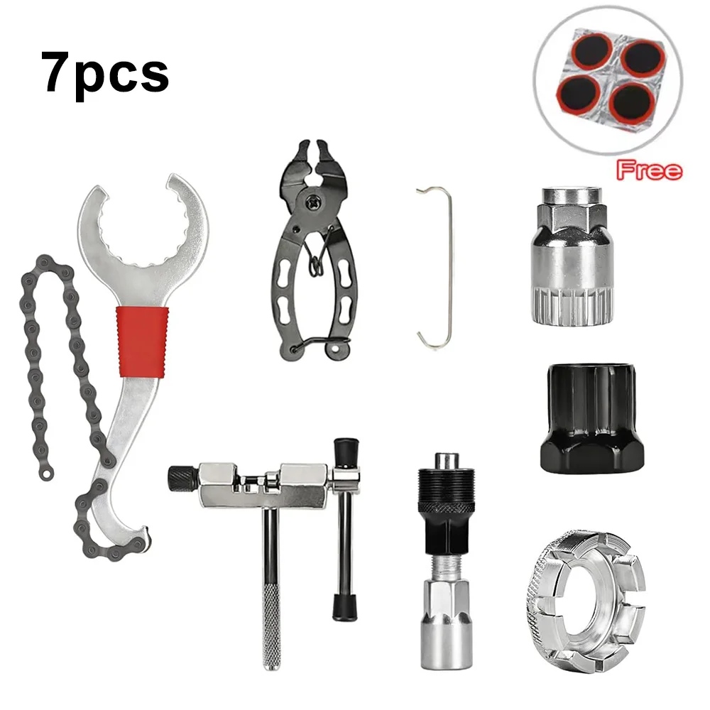 Bike Tool Kit Professioneel fietsreparatiegereedschap met cassetteverwijderaar Moersleutel Kettingbreker Fietsen MTB Racefiets Onderhoudstool
