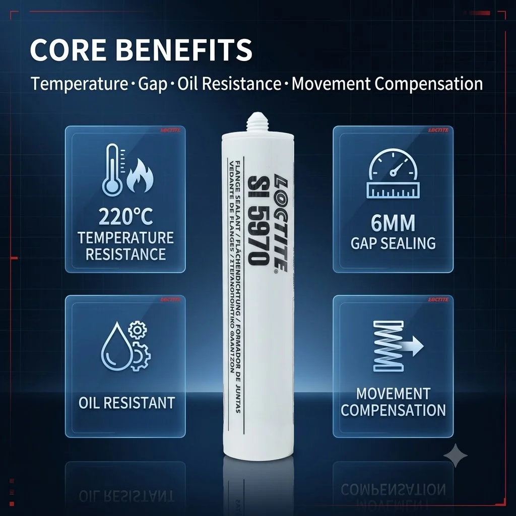 Loctite SI 5970 RTV Sealant Flange Adhesive Automotive Sealant Silicone Sealant Original Product