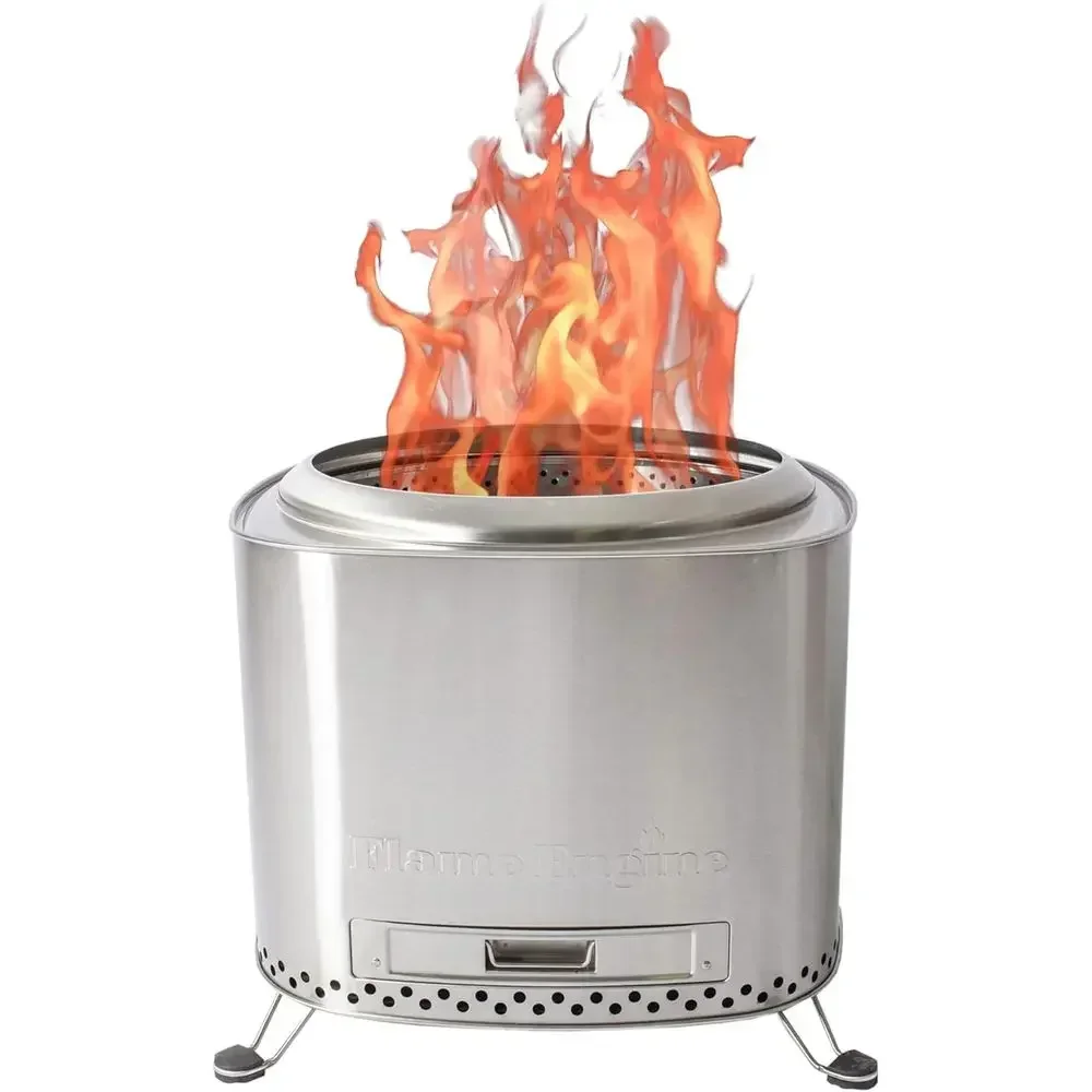 Portable 19 Inch Square Smoker with Carry Bag, Ash Tray, and Wood Fuel Options