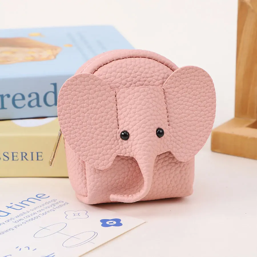 Cute Elephant Backpack Pendant Mini Coin Purse Headphone Cable Lipstick Storage Bag Portable Versatile Backpack Pendant