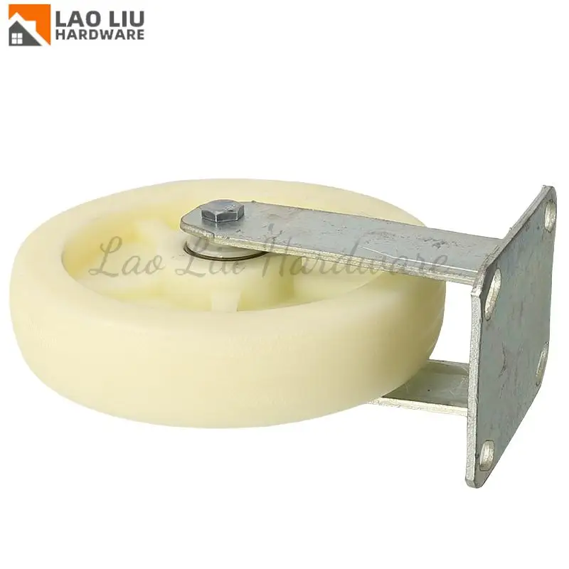 

8-Inch Nylon Fixed Wheel: Stable Orientation Perfect for Multi-Scene Use in Kitchen No Deviation Garage & Living Room