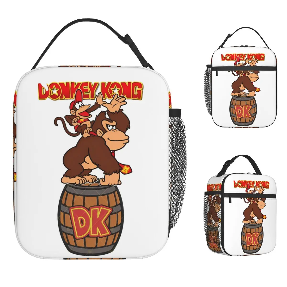 

Donkey Kong Bananza Game Accessories Insulated Lunch Bag For Office Food Storage Bag Reusable Thermal Cooler Lunch Box