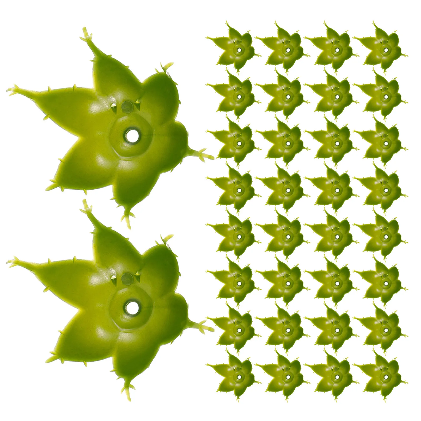 

500Pcs Artificial Rose Calyx Plastic Flower Sepals Realistic Bases for DIY Floral Crafts Bouquet Making Supplies Fake Flower