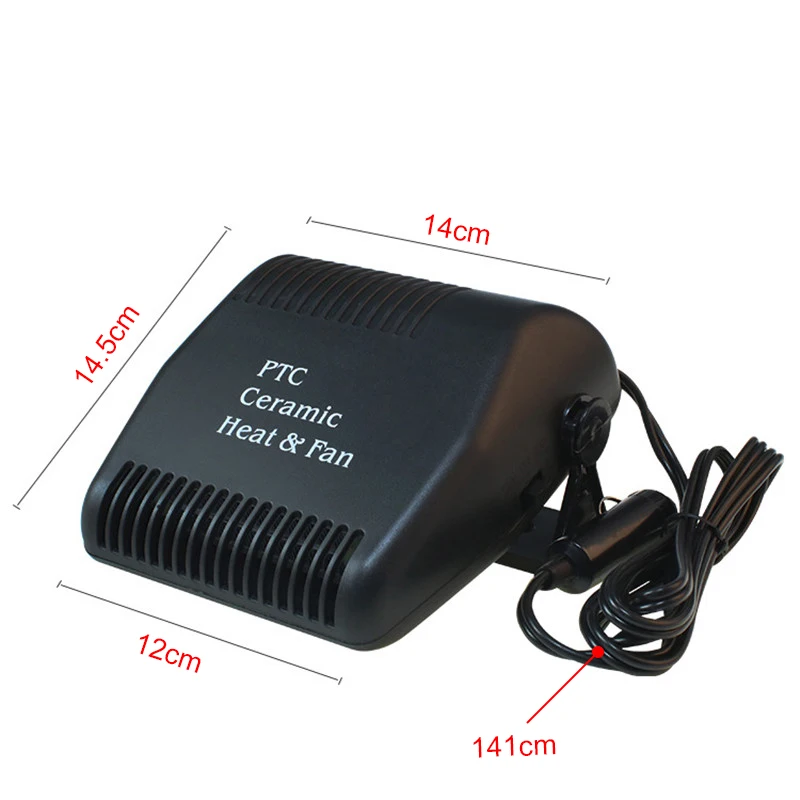 500W 12V Car Fan Heater Defroster Cooler Dryer Demister Auto Portable Heating Auto Fan Car Accessories