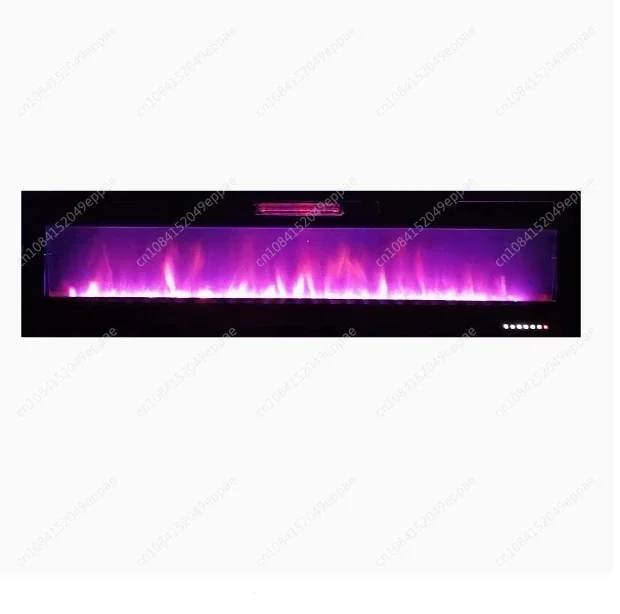 60-Inch ultra-thin electric fireplace with wall-mounted desktop heater