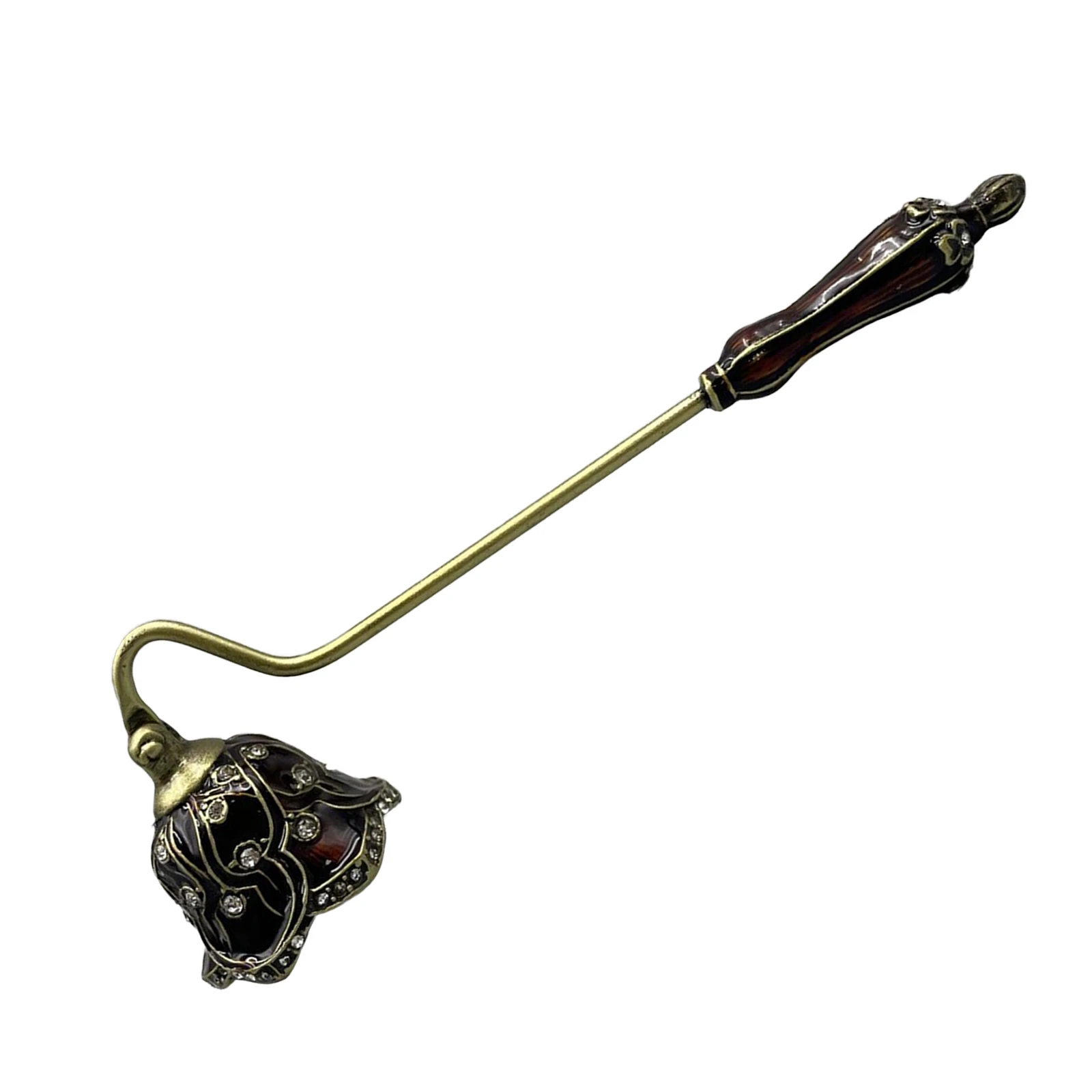 Zinc Alloy Candle Snuffer with Delicate Appearance Candle Extinguisher Long Handle Wick Flame Snuffer Home Dinners Decor Gift