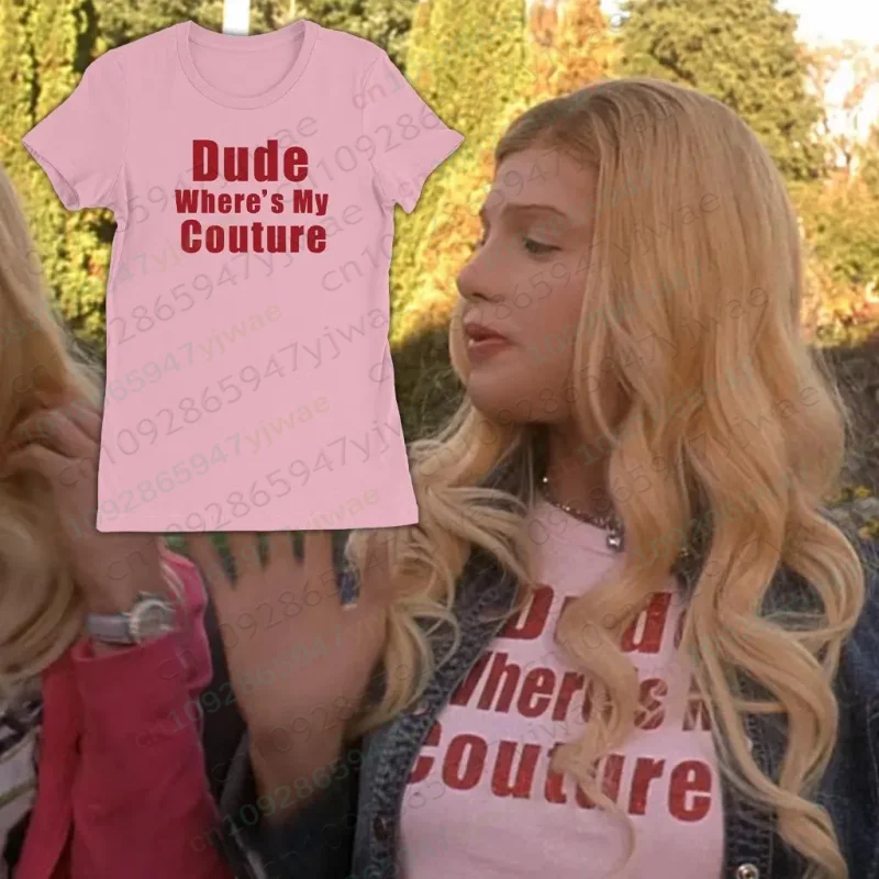 Summer Dude Where's My Couture White Chicks Movie Y2K Retro Men's Women's Short Sleeved T-shirt Tops