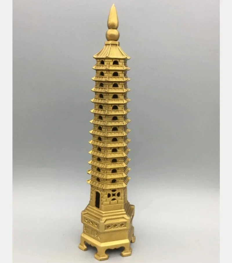 China brass Wenchang tower crafts statue