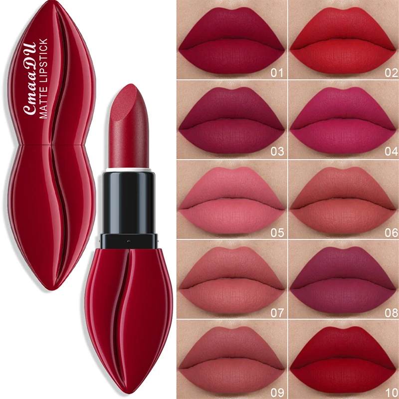 Impermeável Matte Velvet Lip Gloss com cores ricas, maquiagem duradoura, batom hidratante, geléia Lipglaze, cosméticos coreanos