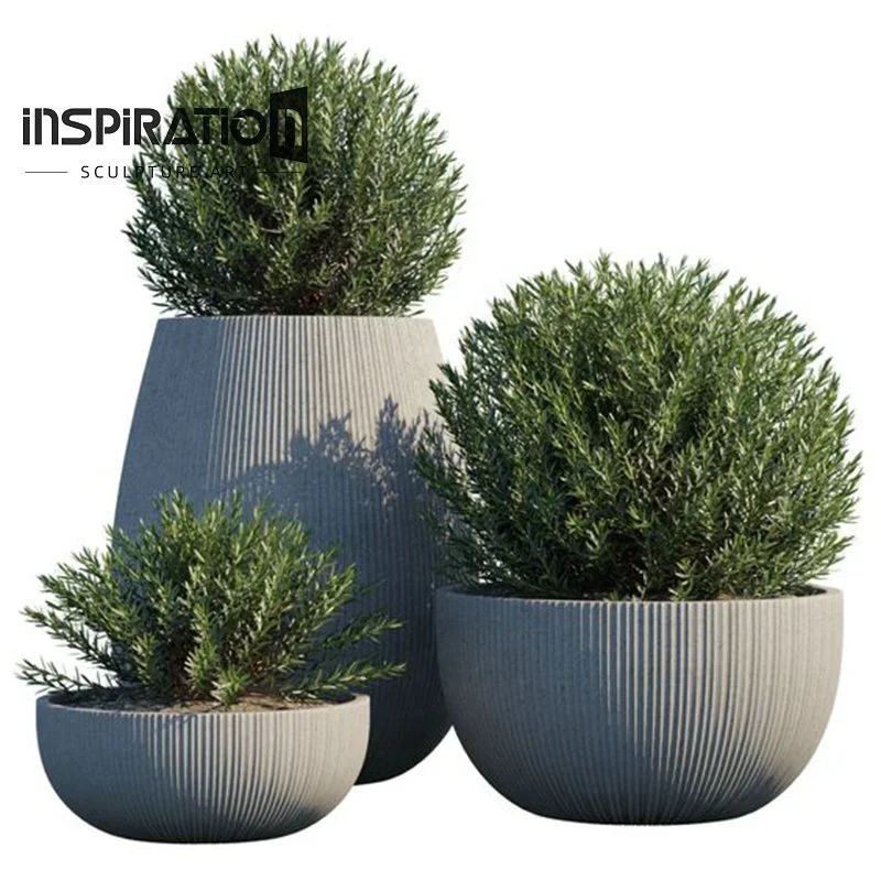 

Outdoor White Rectangular Planter Box Clay Garden Box Large Fiberglass Europe Customized Garden Decoration Europe Flower Pots