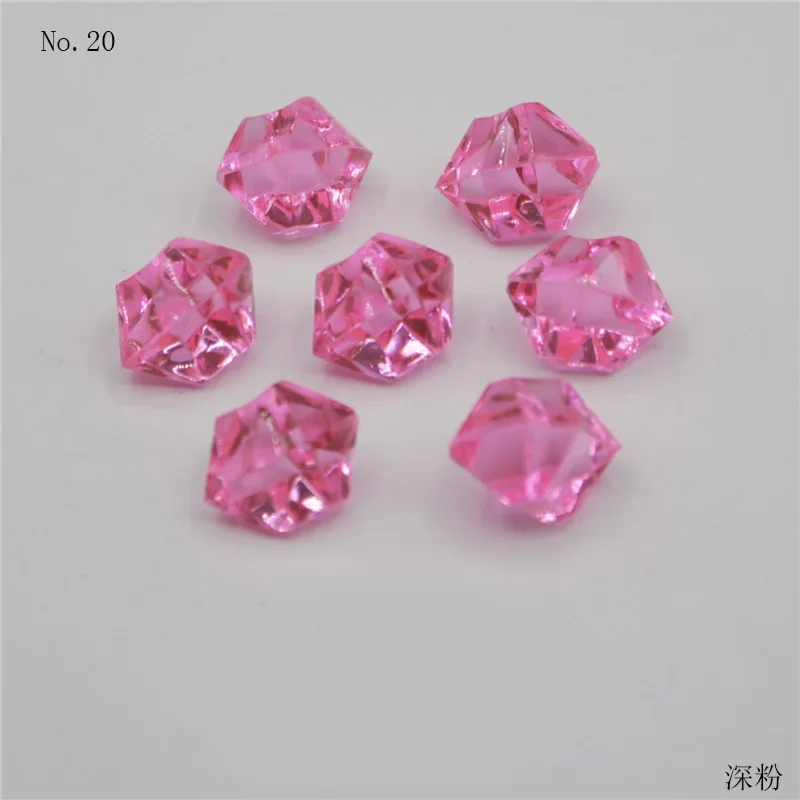 100 Stuks 11*13Mm Plastic Edelstenen Ijskorrels Kleurrijke Stenen Kinderen Juwelen Acryl Juwelen Ijs Teller Kristal Diamanten Speelgoed