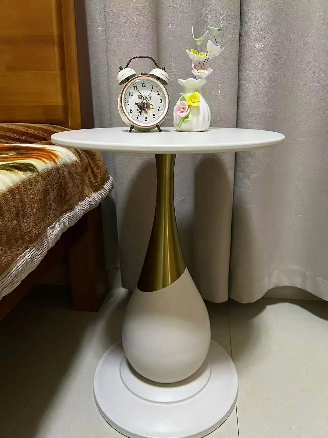 European Cream Style Iron Contemporary Console Desk Lamp Luxury Modern Living Room Villa Hotel