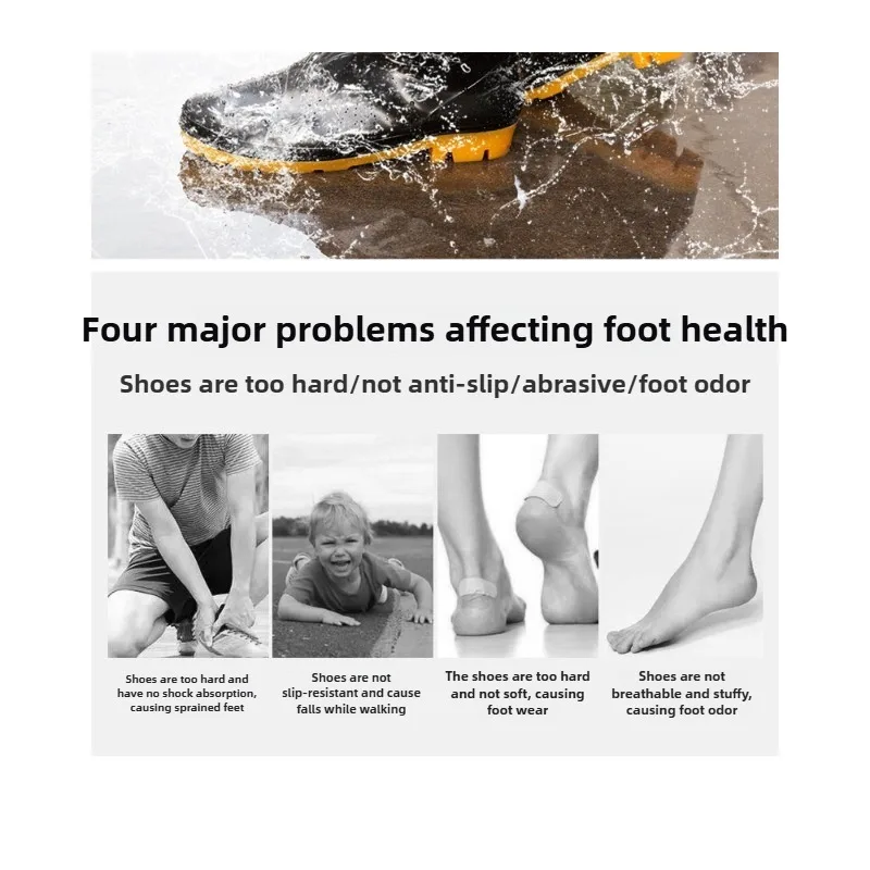 أحذية أمان للرجال أحذية المطر البلاستيكية، غير قابلة للانزلاق، مقاومة للماء، سوداء، سميكة ومقاومة للاهتراء Zapatos De Seguridad De Hombre #2