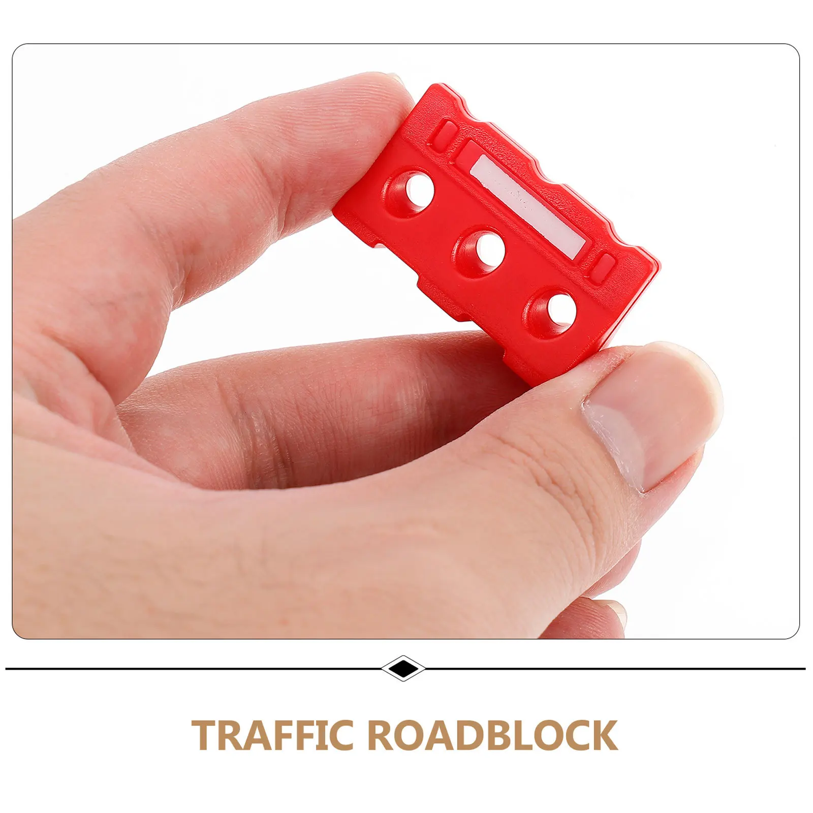 

24Pcs Miniature Traffic Barricade Realistic Craft Design for Sand Table Architecture Display and Road Rule Teaching Kit