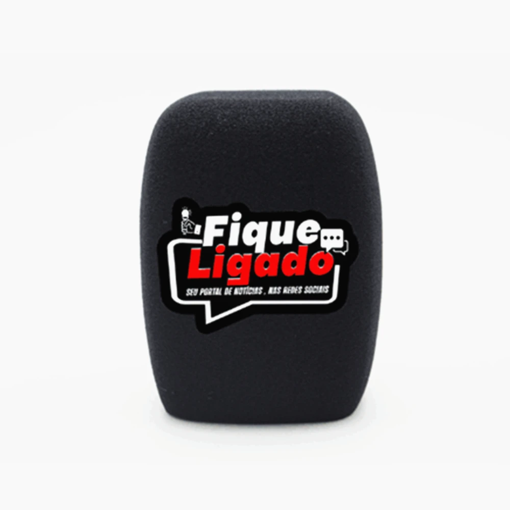 Personalised Logo for Flocked Mic Foam Windscreen Square Windshields fit for Sennheiser Handheld Handheld Dynamic Microphones