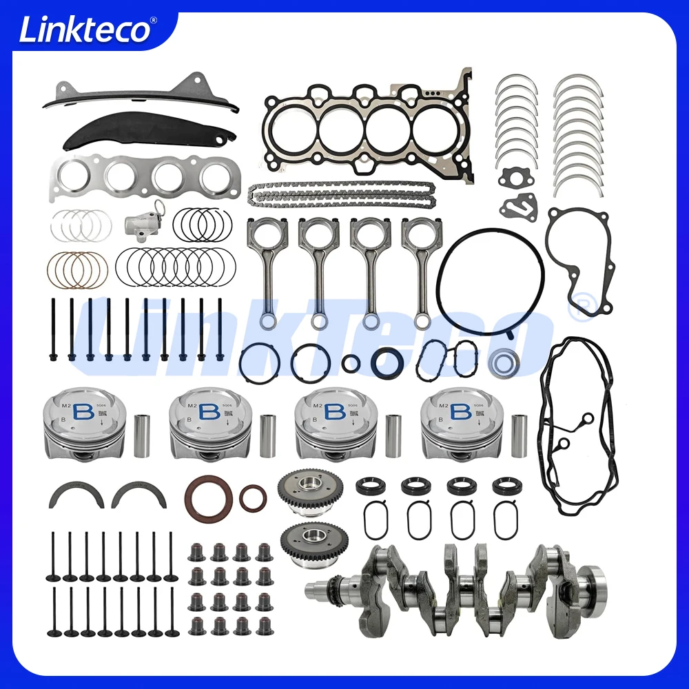Engine Rebuild Crankshaft Timing Chain VVT Kit Fit 2.0 L G4NA For 11-22 Hyundai Elantra Coupe GT Tucson Kia Soul Forte 2.0L