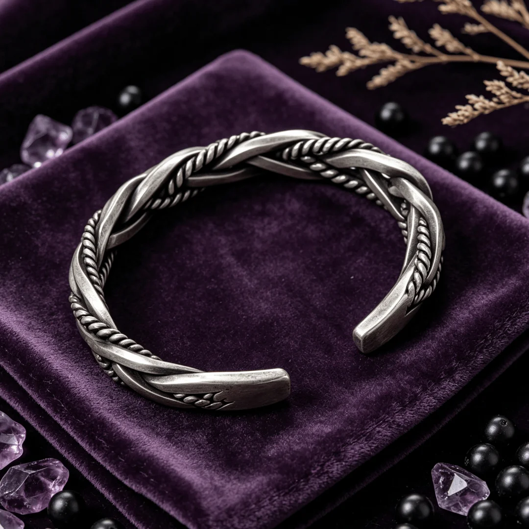 High-quality 925 Sterling Silver bar jewelry Pretty Twisted Woven Bracelet man women Neutral Thai Handmade Opening bangle Gift