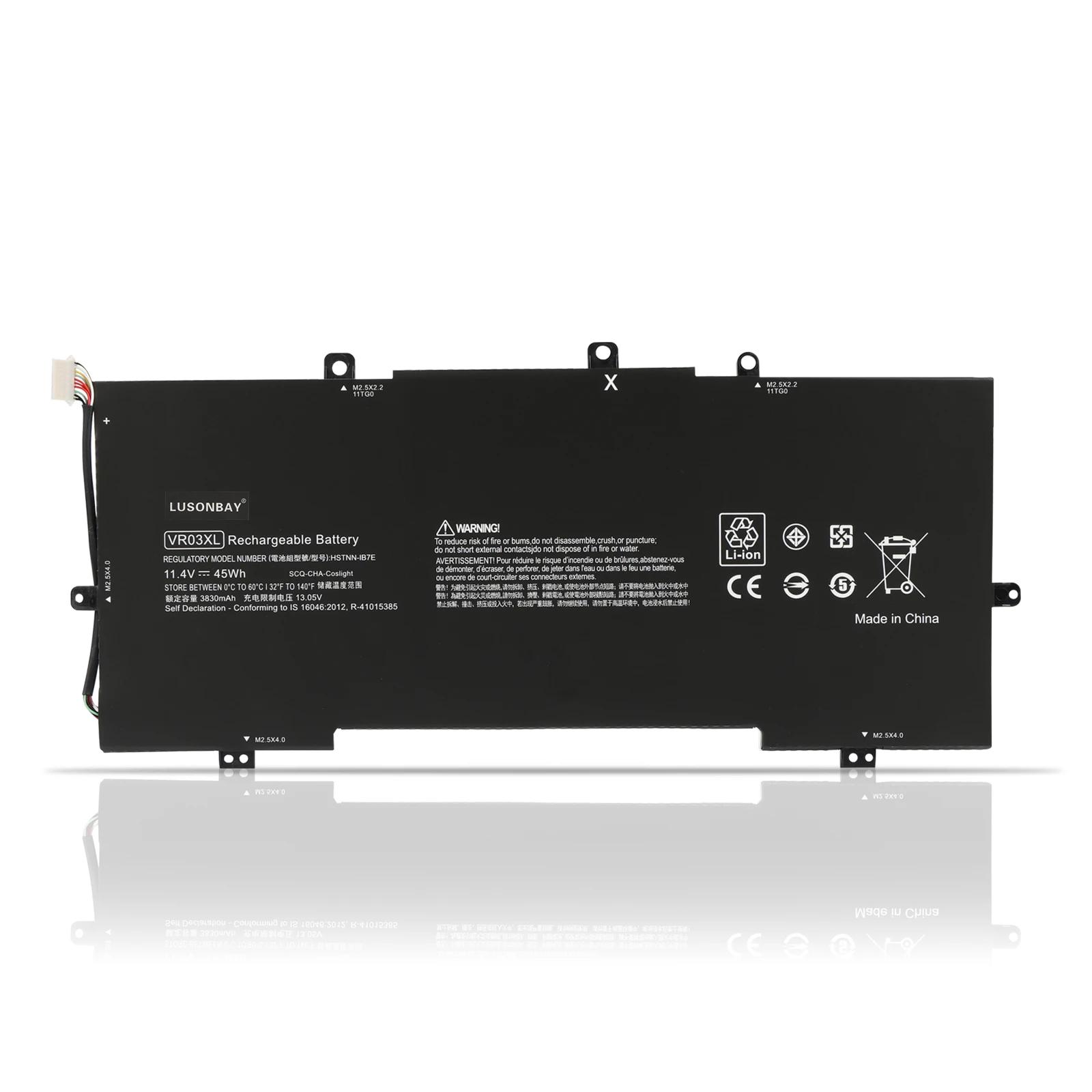 

LUSONBAY VR03XL для HP Envy 13-D051TU D056TU D025TU 13-D046TU TPN-C120 HSTNN-IB7E 11.4V 45WH