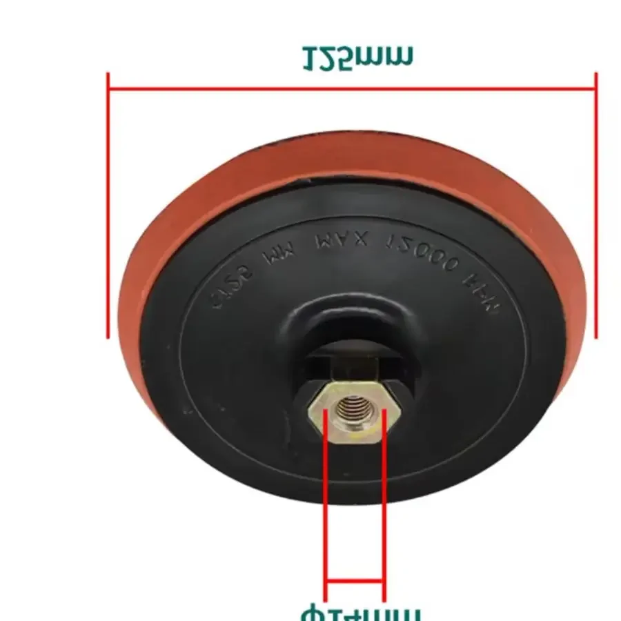 1pcs 115/125mm Sanding Pad Thread Polishing Pad Hook And Loop Backed Plate Abrasive Disks For Angle Grinder Polishing Pad