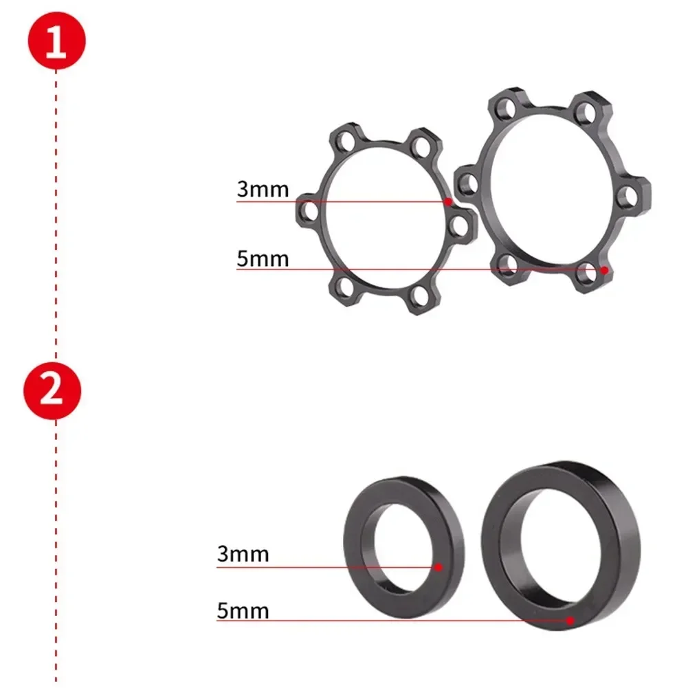 Hub Adapter Hub Conversion Seat Sporting Goods Useful 100 To 110*15MM 142 To 148*12MM Aluminum Alloy Burr-free