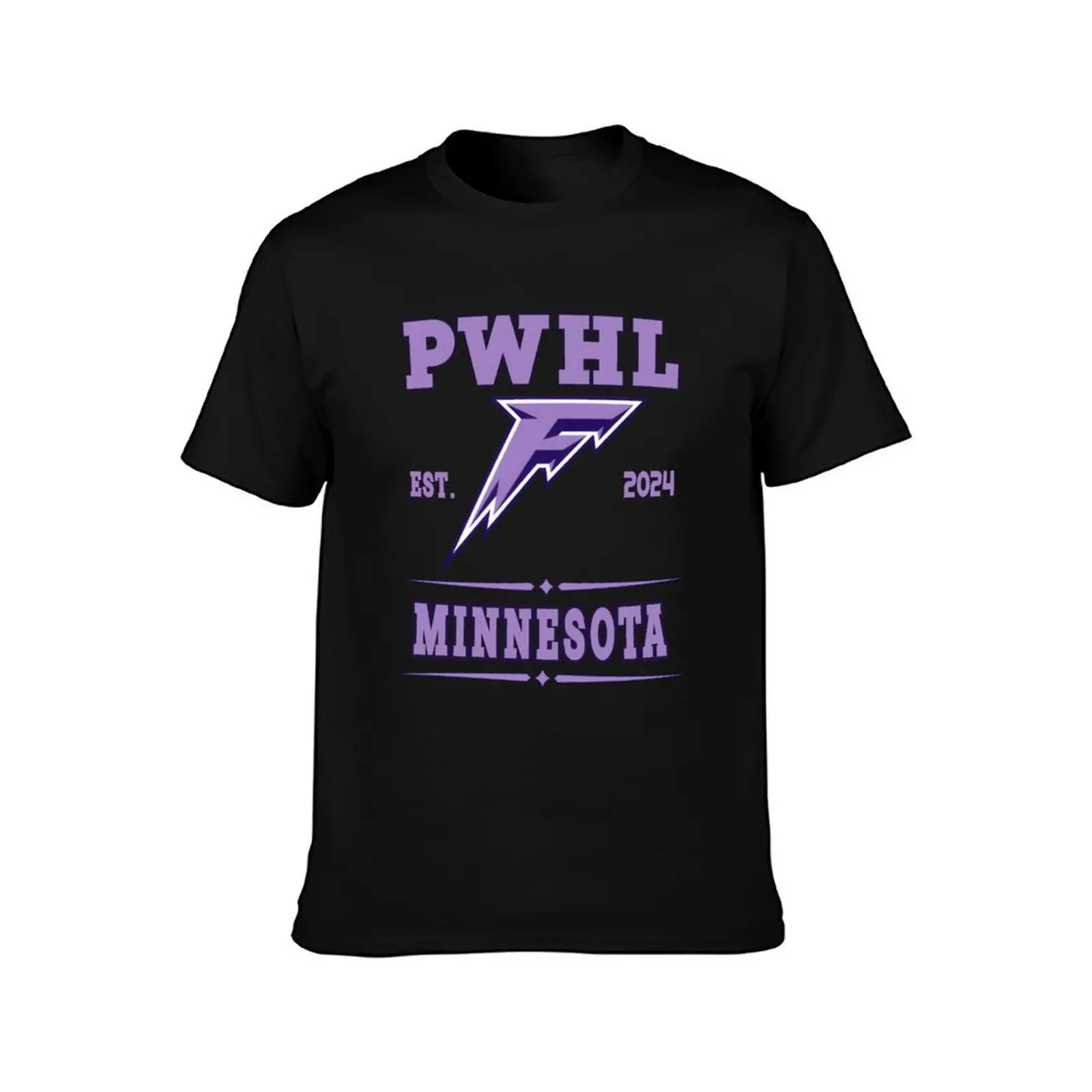 PWHL Minnesota frost est. 2024 ice hockey team T-Shirt oversized blanks baggy shirts t shirt men 100℅ cotton