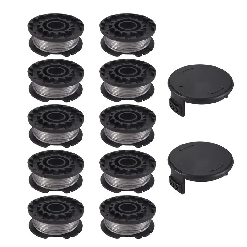 

Promotion! F016800385 Replacement Auto Feed Spool Line String Trimmer Lawn Mower Thread Spool For Easygrasscut(10Spool+2Ca