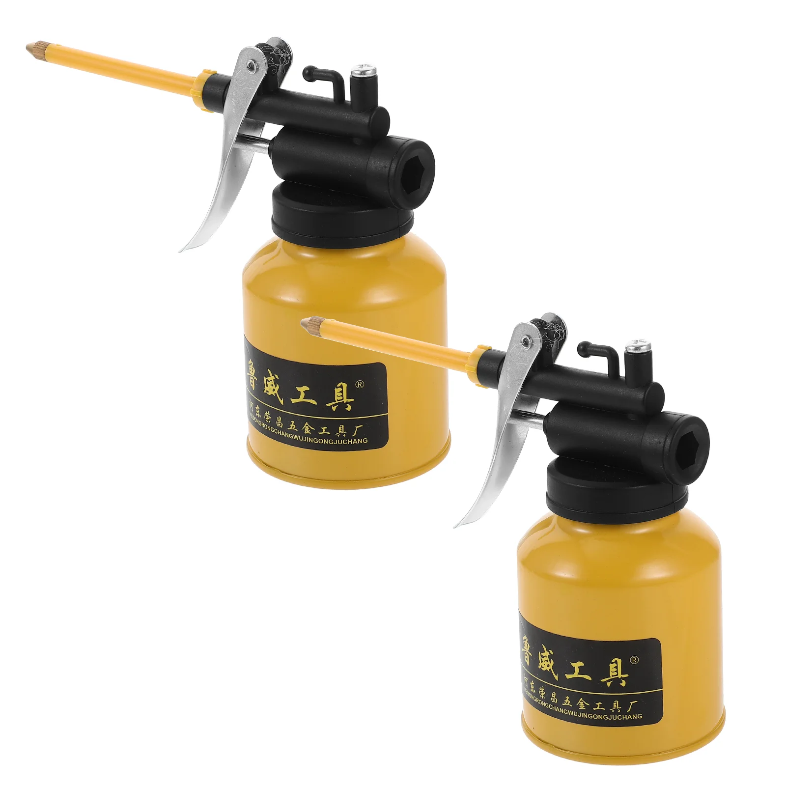 

2 Pcs Direct Injection Oil Pot High Pressure Abs Plastic Thumb Pump Oiler Bottle