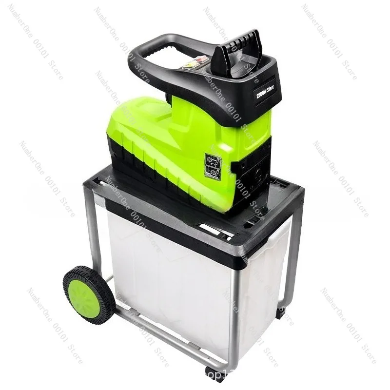 Electric Wood Chipper Shredder, High-Power Garden Waste Crusher for Tree Branches Leaves Household Farm Orchard Use