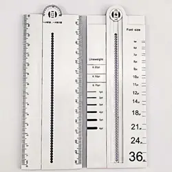 Règle Pliante Rectangulaire Créative, Rapporteur pour Étudiant, Mesure d'Angle Mathématique, Outil de Dessin, Fournitures Scolaires et de Bureau, 30cm, 1 Pièce