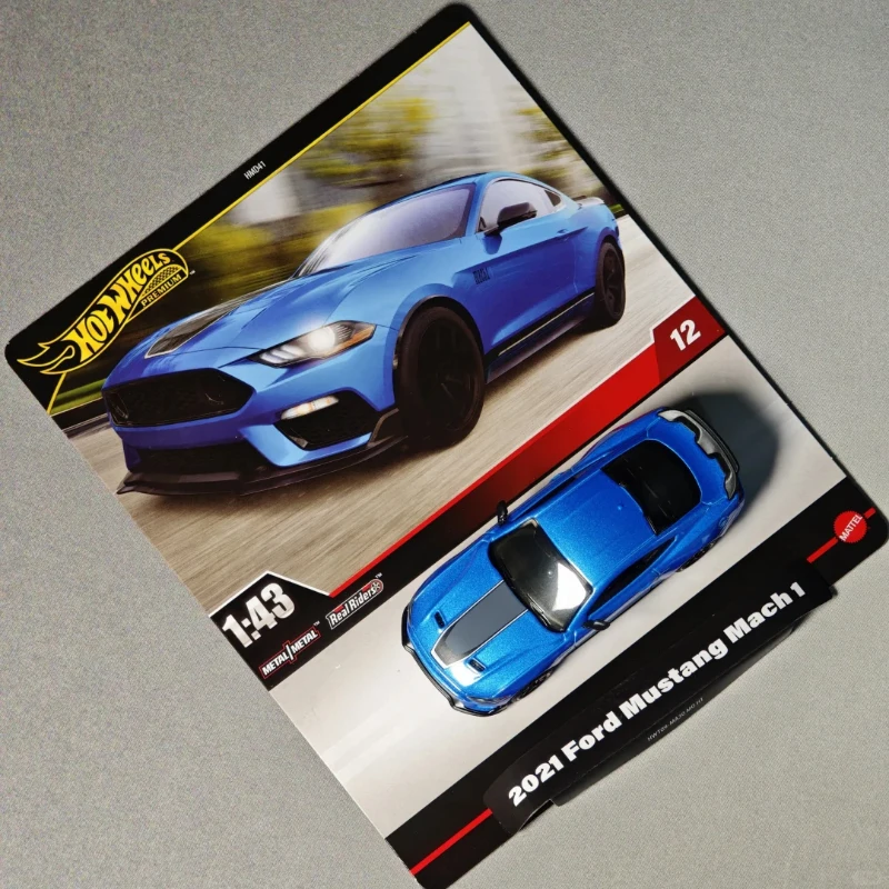 Hot Wheels Premium Car Culture 2021 Ford Mustang Mach 1 Diecast Car Model Collectible Alloy Vehicle Display Toy Christmas Gift
