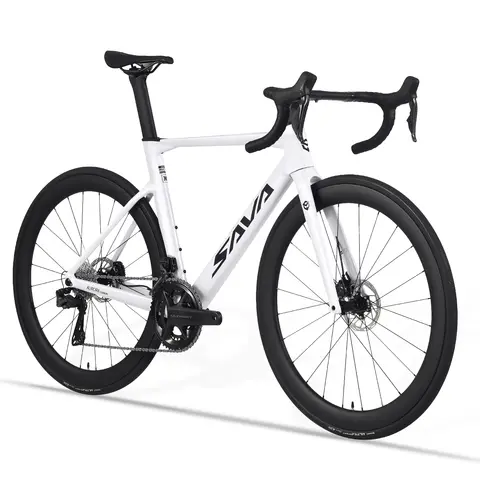 SAVA R8 전체 탄소 섬유 전자 시프트 로드 바이크, 시마노 울테그라 Di2 ST-R8170 키트, 레이스 클래스 로드 바이크, 24 속도