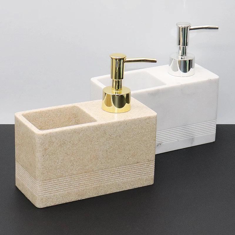 ขวดอีมัลชั่นเรซิ่นสไตล์ยุโรป ลายหินอ่อนเทียม ใช้เป็นที่จ่ายสบู่เหลวอเนกประสงค์ ขวดเก็บของใช้ในบ้าน ขวดสบู่ล้างมือ