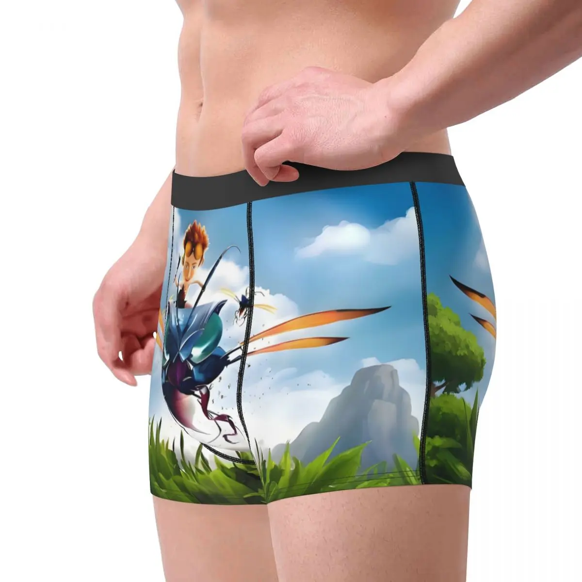 مخصص النمل الفتوة الخيال مغامرة فيلم كوميدي الملابس الداخلية الرجال طباعة الكرتون أنيمي الملاكم ملخصات السراويل سراويل لينة السروال